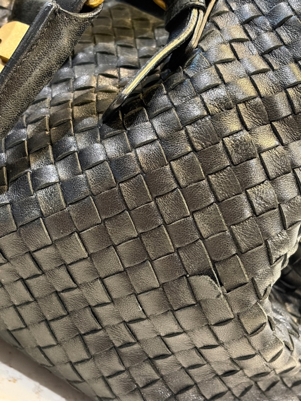 Bottega Veneta Black Intrecciato Nappa Leather Roma Tote Bag - Picture 17 of 17